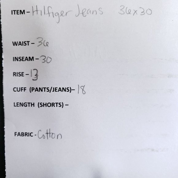 Tommy Hilfiger Red Label Freedom Fit Jeans Mens Size 36/30 High Rise Classic - Picture 7 of 8